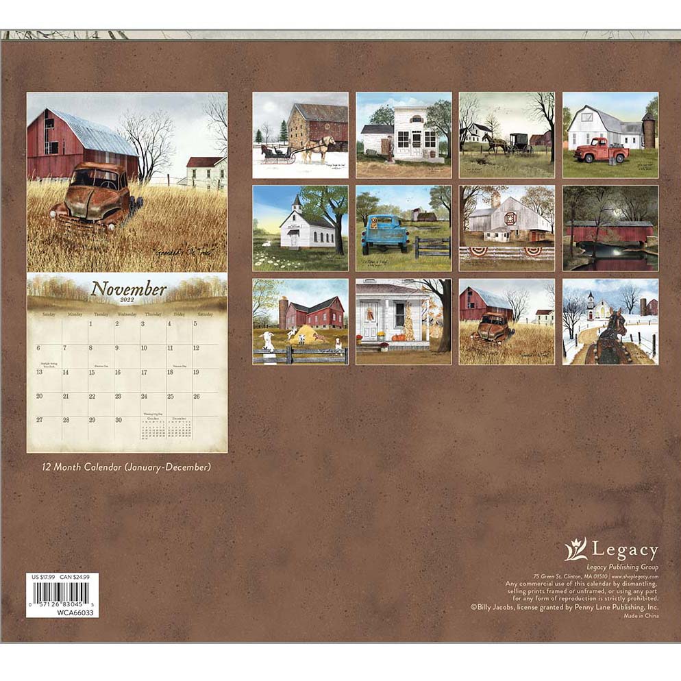 Legacy – The Road Home | Calendars Online